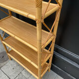 Vintage rattan shelf
