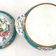 Minton porcelain sugar bowl, decor 3084 Cuckoo, blue cuckoo, excellent condition.