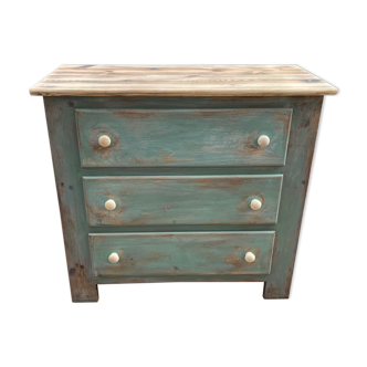 Skated wooden dresser