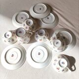 Partie de service à café en porcelaine de Limoges