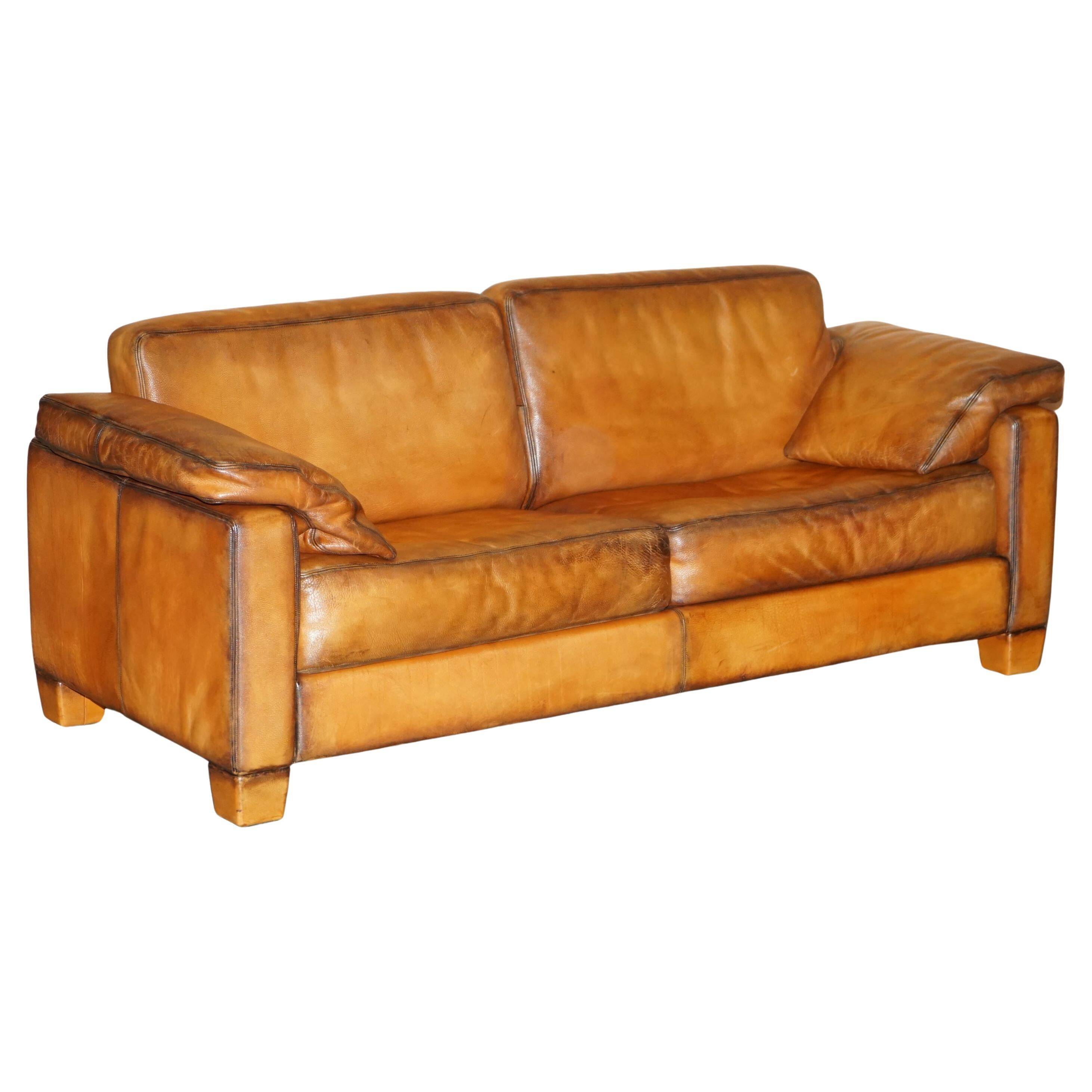 Three-seater sofa De Sede DS17 in restored leather.