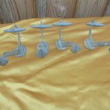 4 vintage school hooks