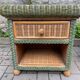 pair of bedside tables in rattan and wicker for rock bobois 1970