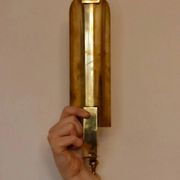 Pair of mid-century Swedish brass sconces