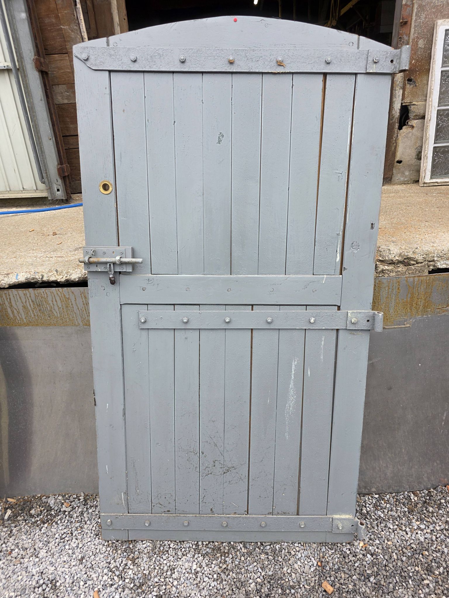 Solid oak door from the 19th century.