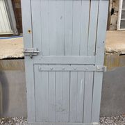 Solid oak door from the 19th century.