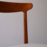 1960s Vintage Scandinavian Teak Chair with Curved Back