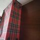 Suitcase old Scottish fabric red 1960/1970