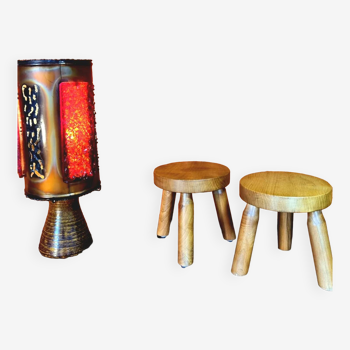 Lot de 2 tabouret