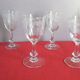 6 glasses of crystal liquor St Louis chiseled patterns not signed High. 12 cm
