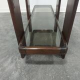 Table en verre fumé années 1960