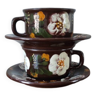 Duo of Alsatian cups, Vintage