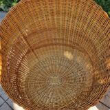 Pair of 1960s wicker armchairs