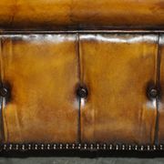 Restored vintage leather Chesterfield sofa