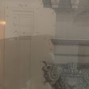 Gravure d’architecture ancienne — Chapiteau classique — Encadrement re