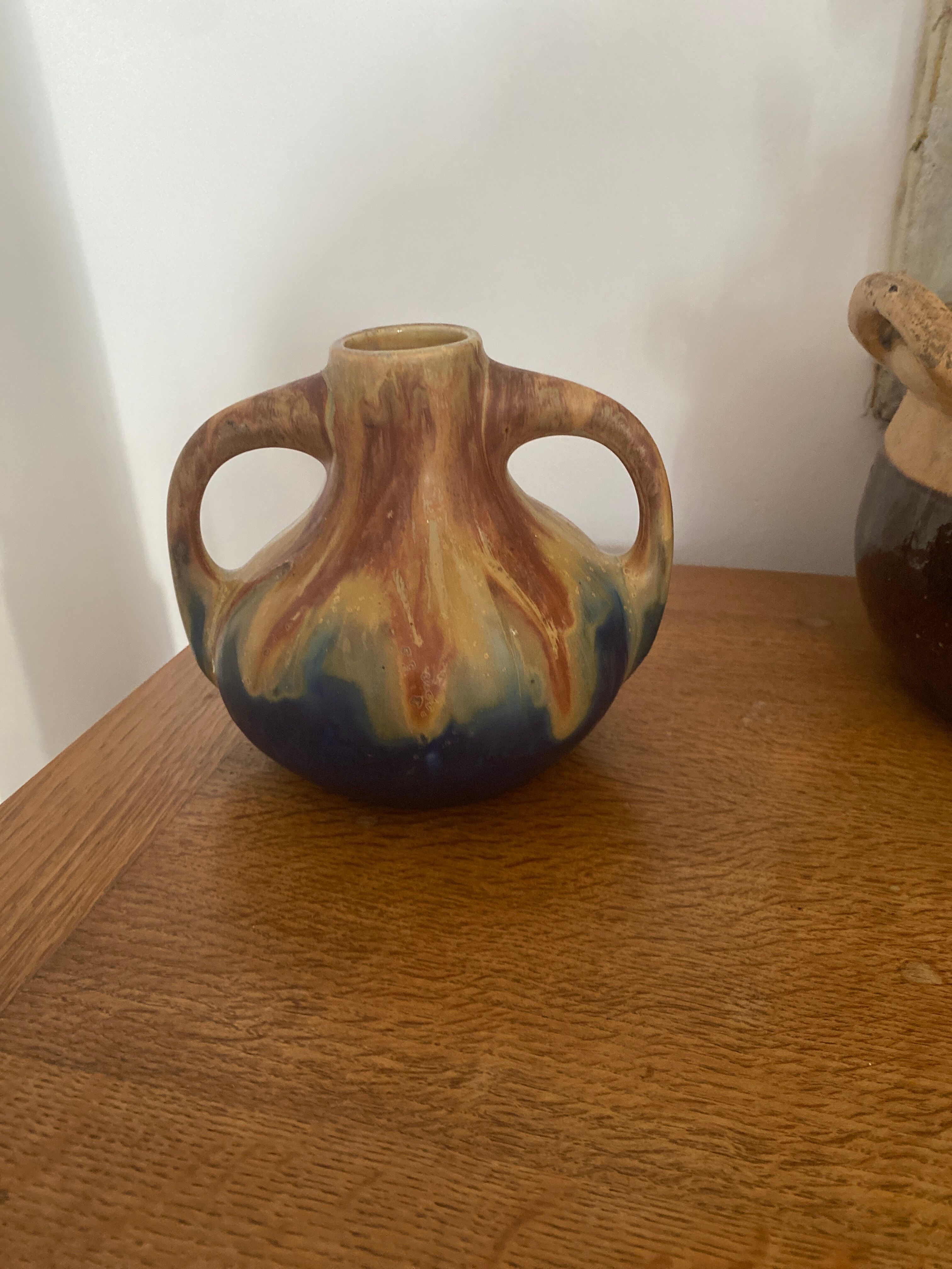 Vase in sandstone Méténier Gilbert