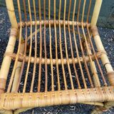 Vintage rattan armchair