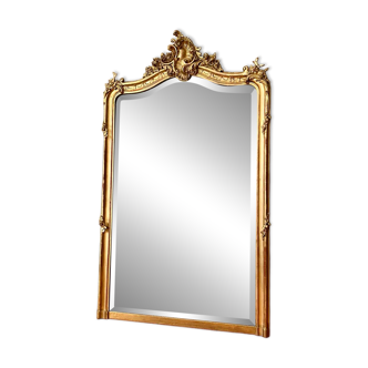 Antique mirror with Louis XV pediment