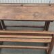 Old school desk desk in vintage wood 1950