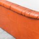 Divano vintage a 3 posti en pelle design anni '70 modernariato