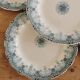 Service de 5 assiettes vintage en Terre de Fer