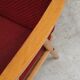 Pair of red Boomerang armchairs by Antonin Suman for Ton Bystrice Thonet