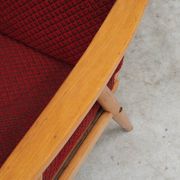 Paire de fauteuils Boomerang  rouge Antonin Suman pour Ton Bystrice Thonet