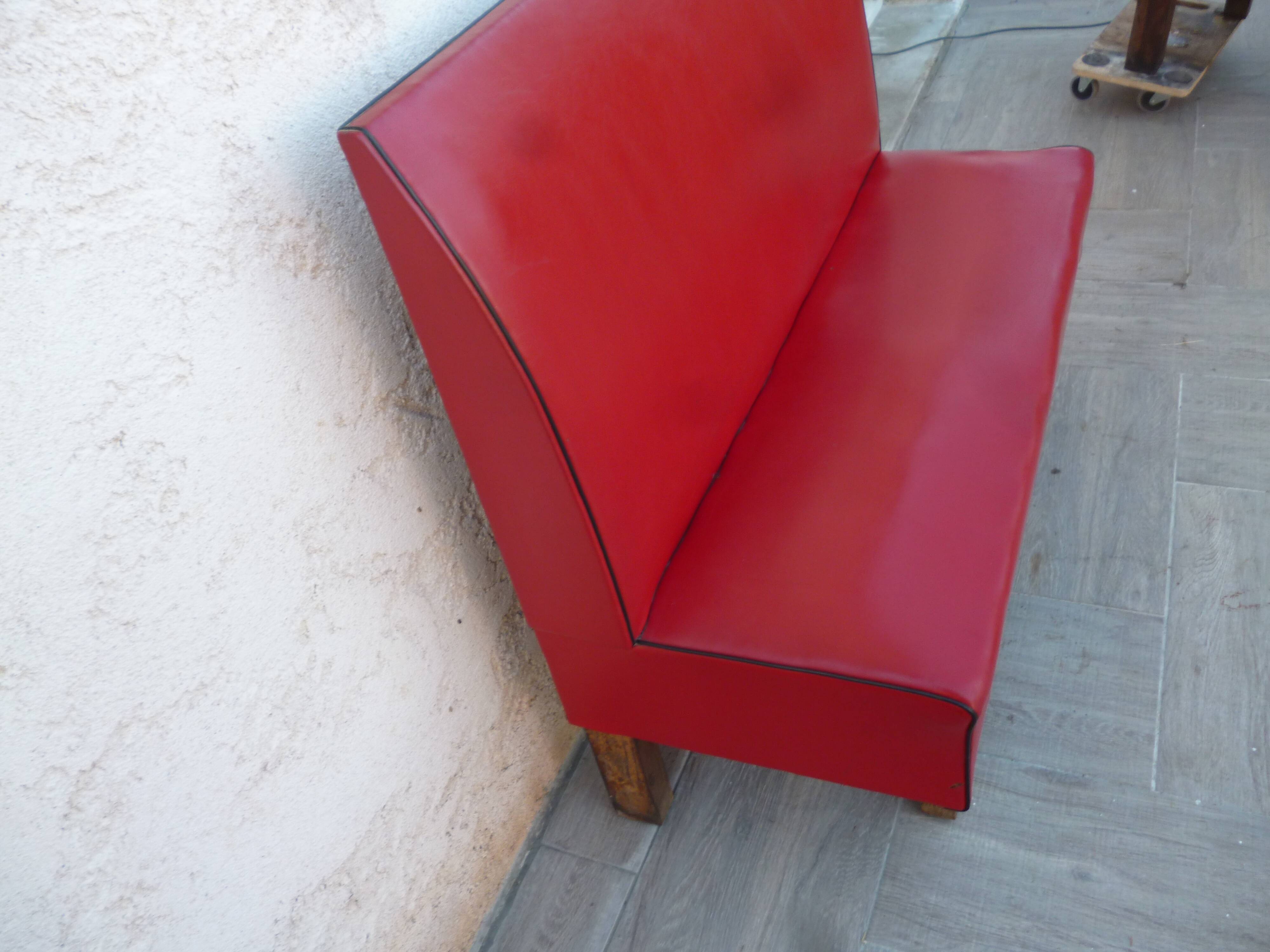 Vintage bistro bench