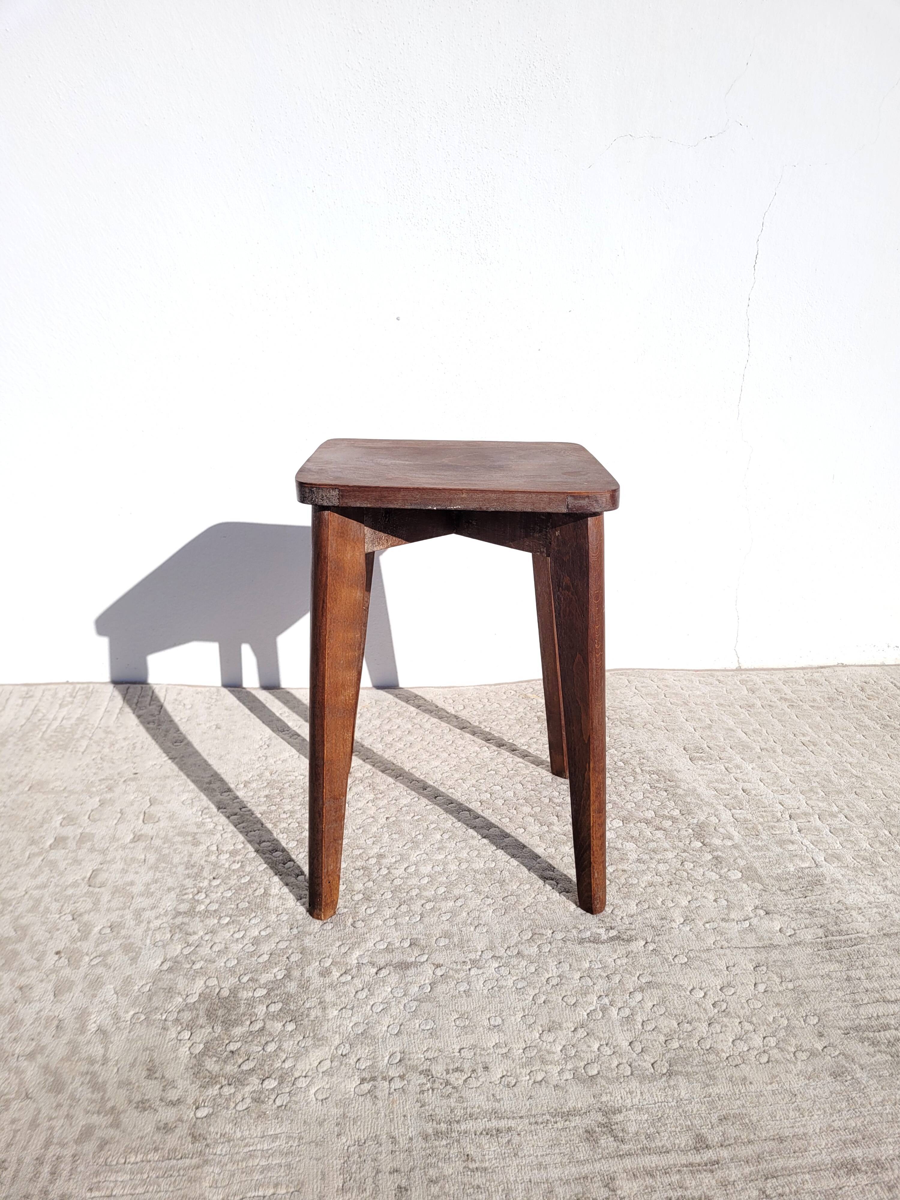 Tabouret bas vintage 1950
