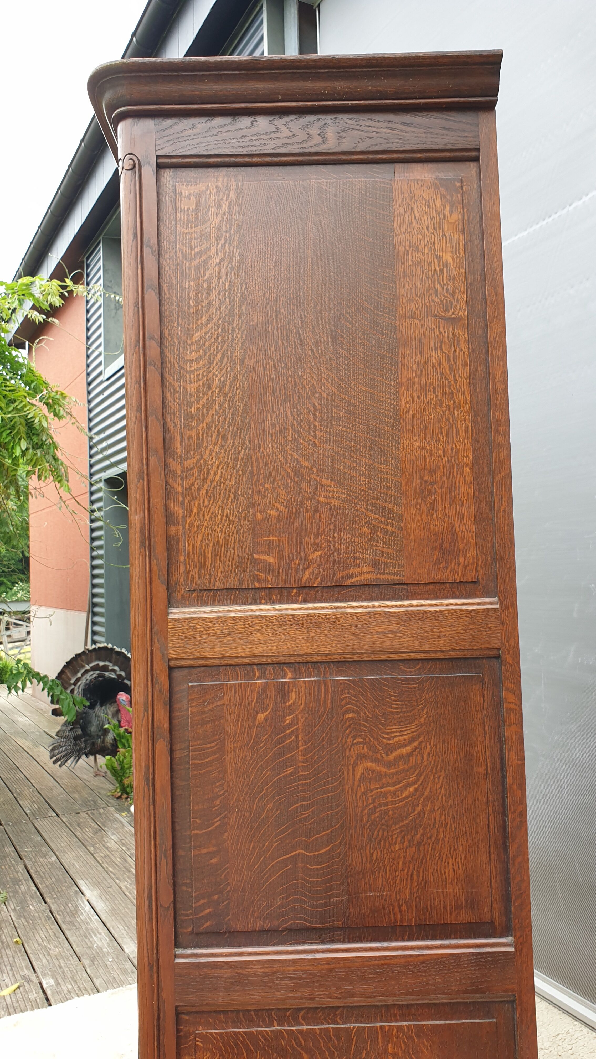 Evolutionary bookcase dressing room Oak Louis XV style