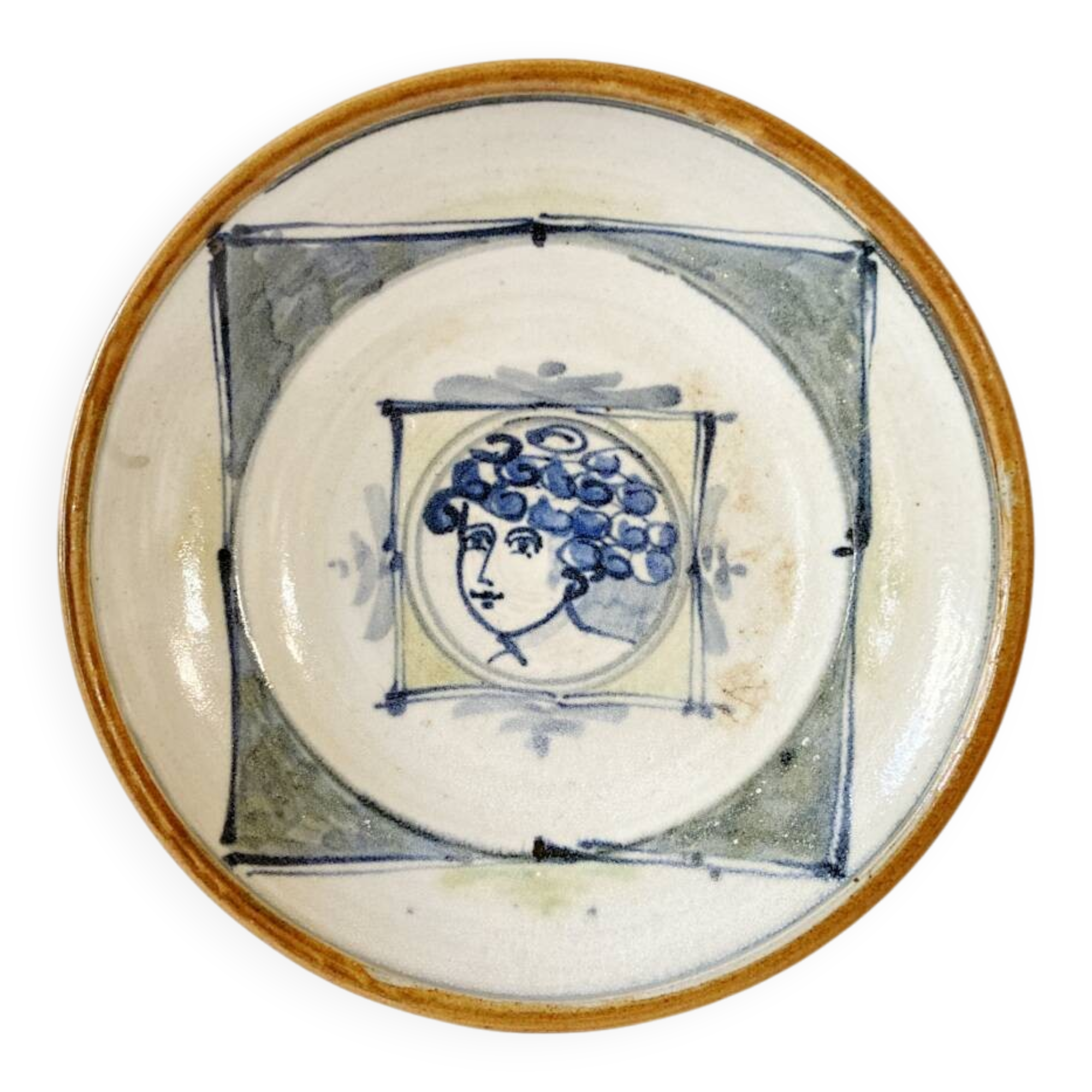 Ceramic dish signed Patrick Lefebvre