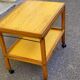 Scandinavian extendable solid wood side table folding 1980