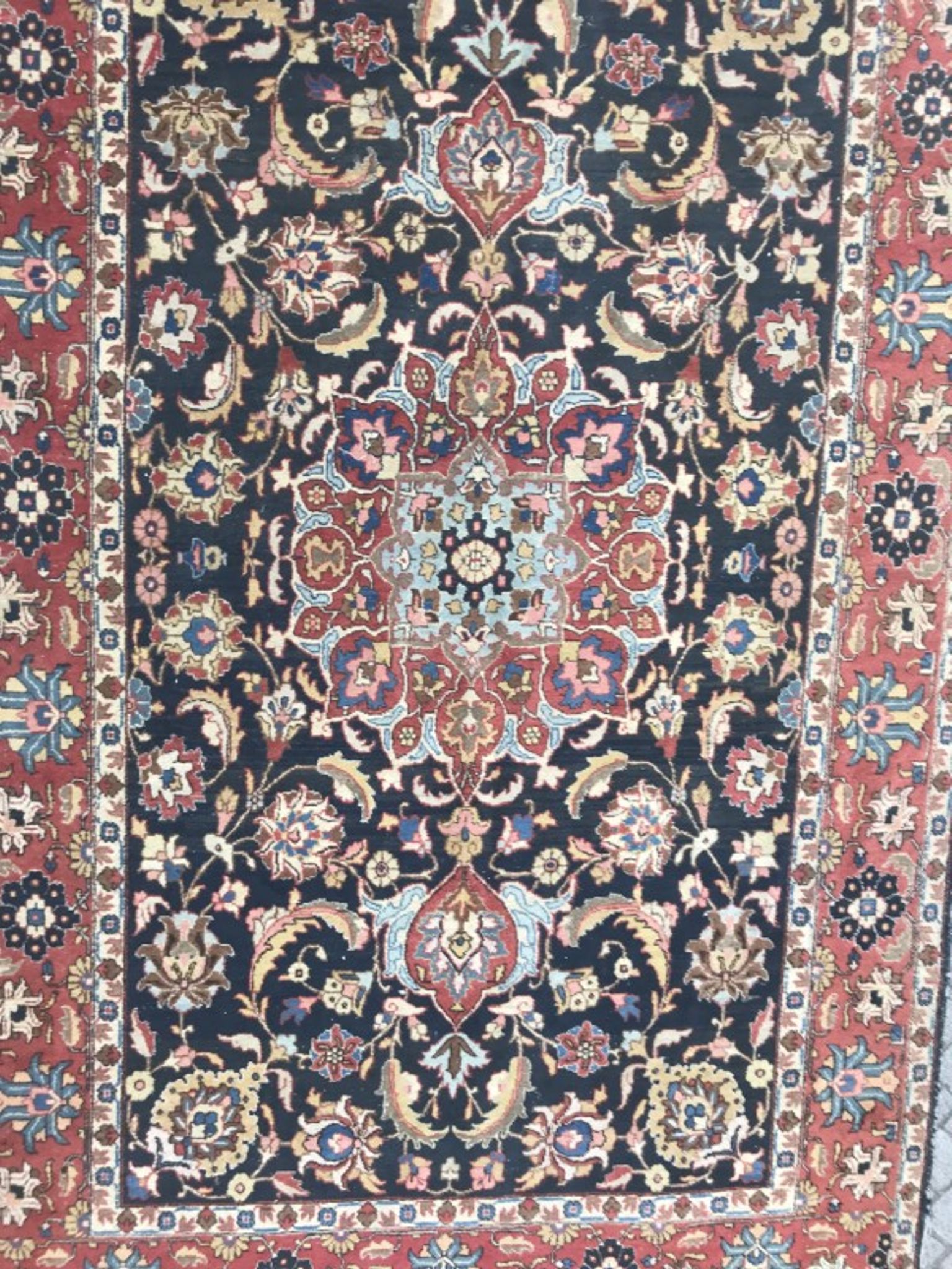 Carpet old Persian Tabriz done hand 200 X 300 cm