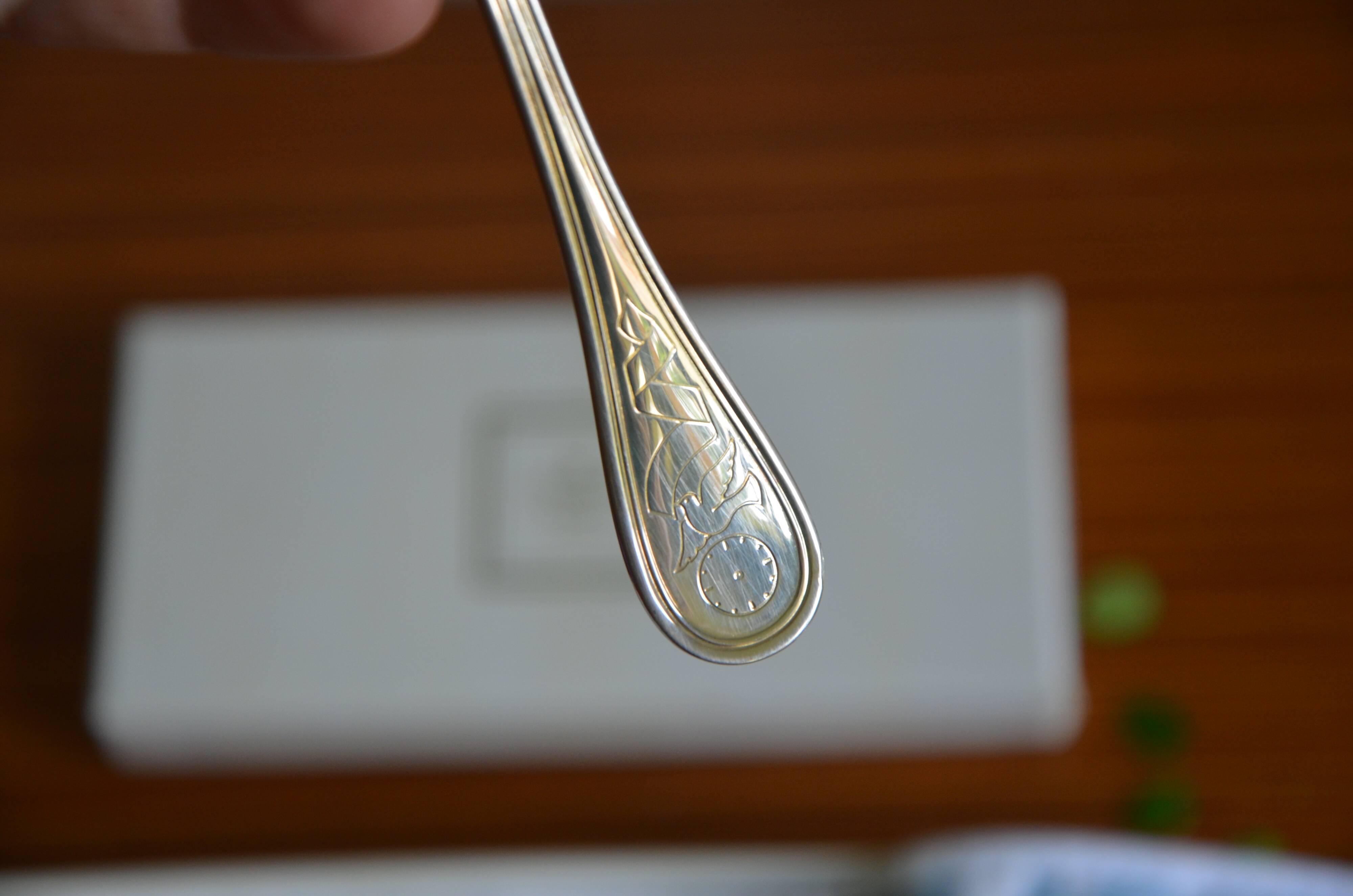 Christofle birth spoon