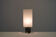 Brutalist lamp in steel and perspex circa 1950