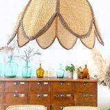 Suspension flower in rabane