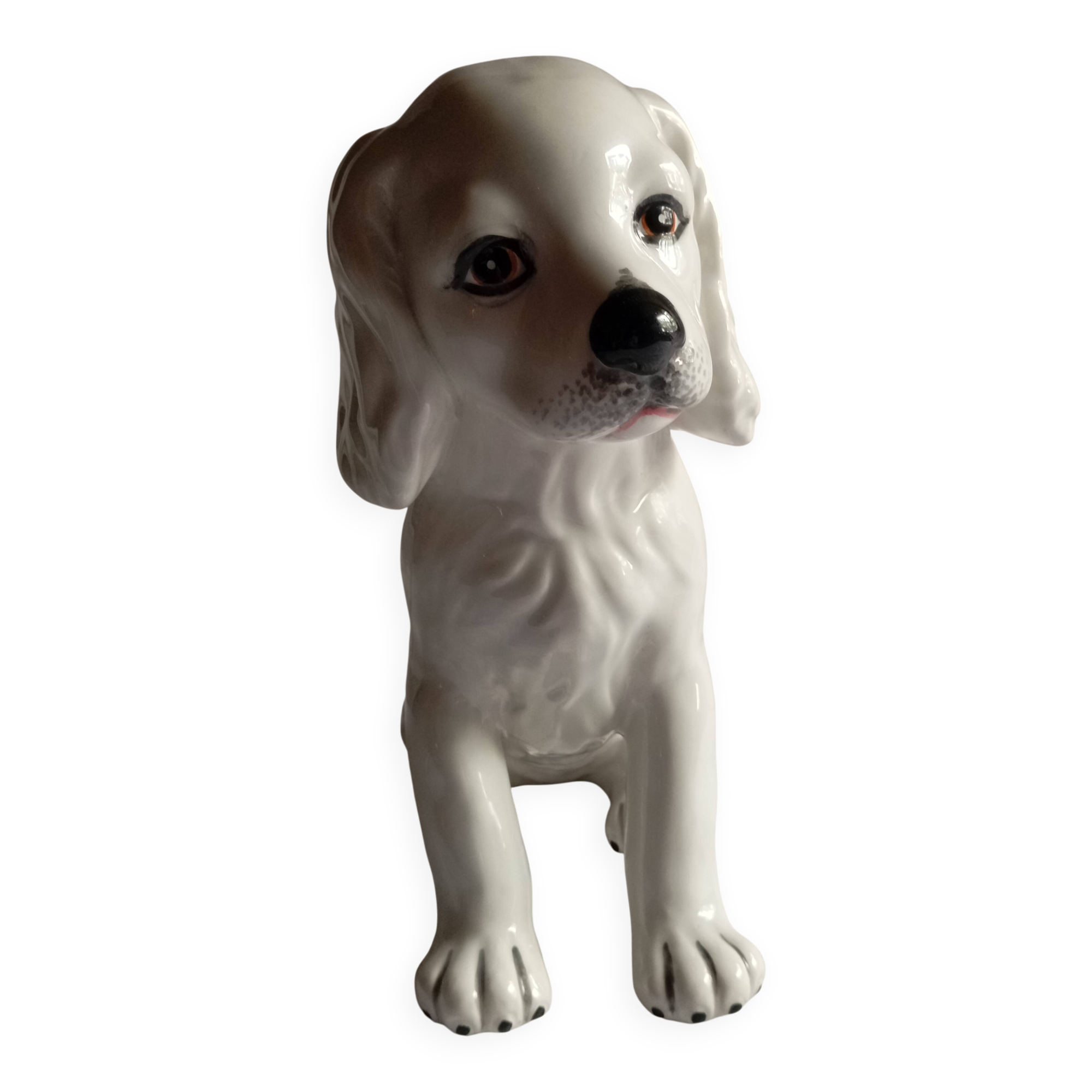 Chien en ceramique