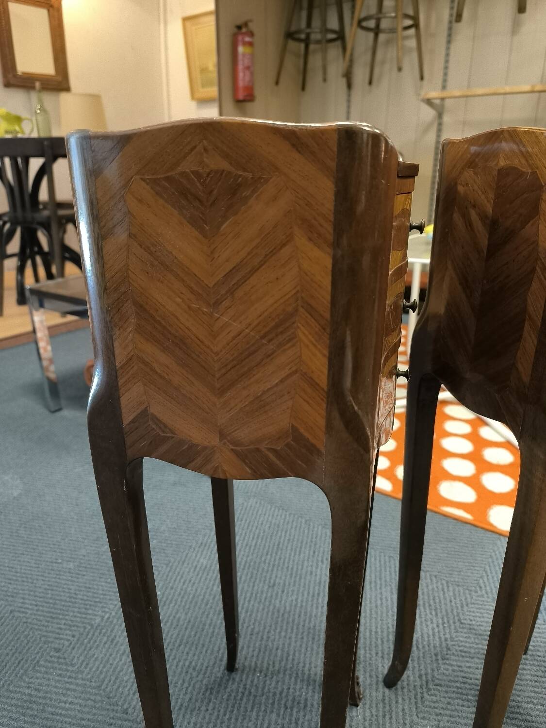 Pair of Louis XV style bedside tables