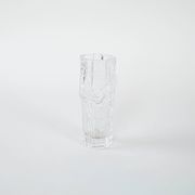 Ice glass vase, Danish design, 1970s, made in Denmark