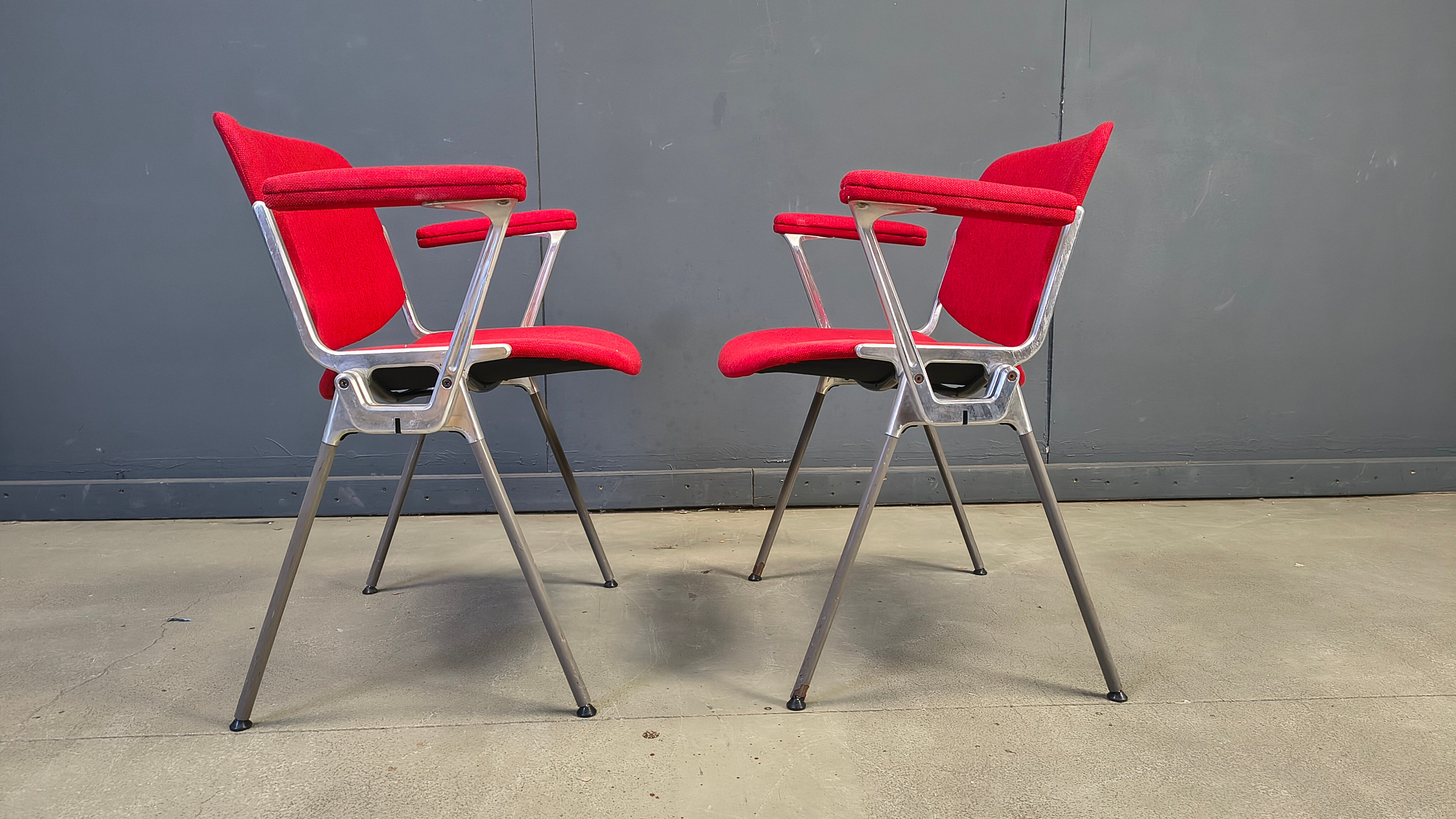 Chaises latérales vintage DSC 106 par Giancarlo Piretti pour Castelli, années 1970 - ensemble de 6