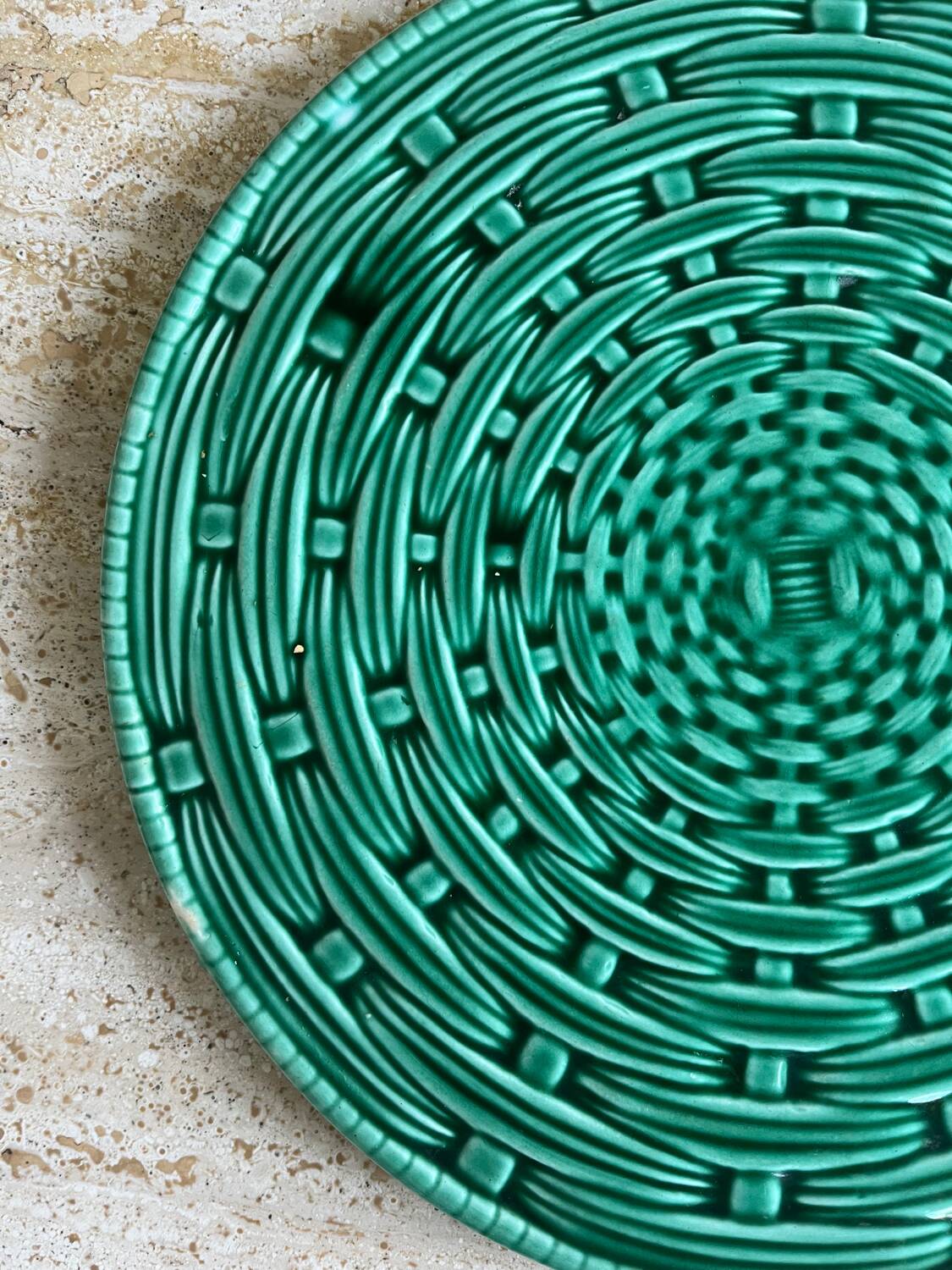 Sarreguemines woven ceramic trivet