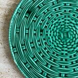 Sarreguemines woven ceramic trivet