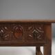 Table, console espagnole antique en chêne sculpté, XVIIIe siècle
