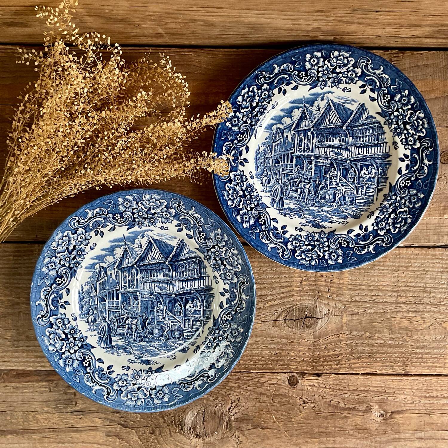 3 dinner plates “Royal Tudor Ware” England