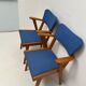 Paire de chaises bridge années 50