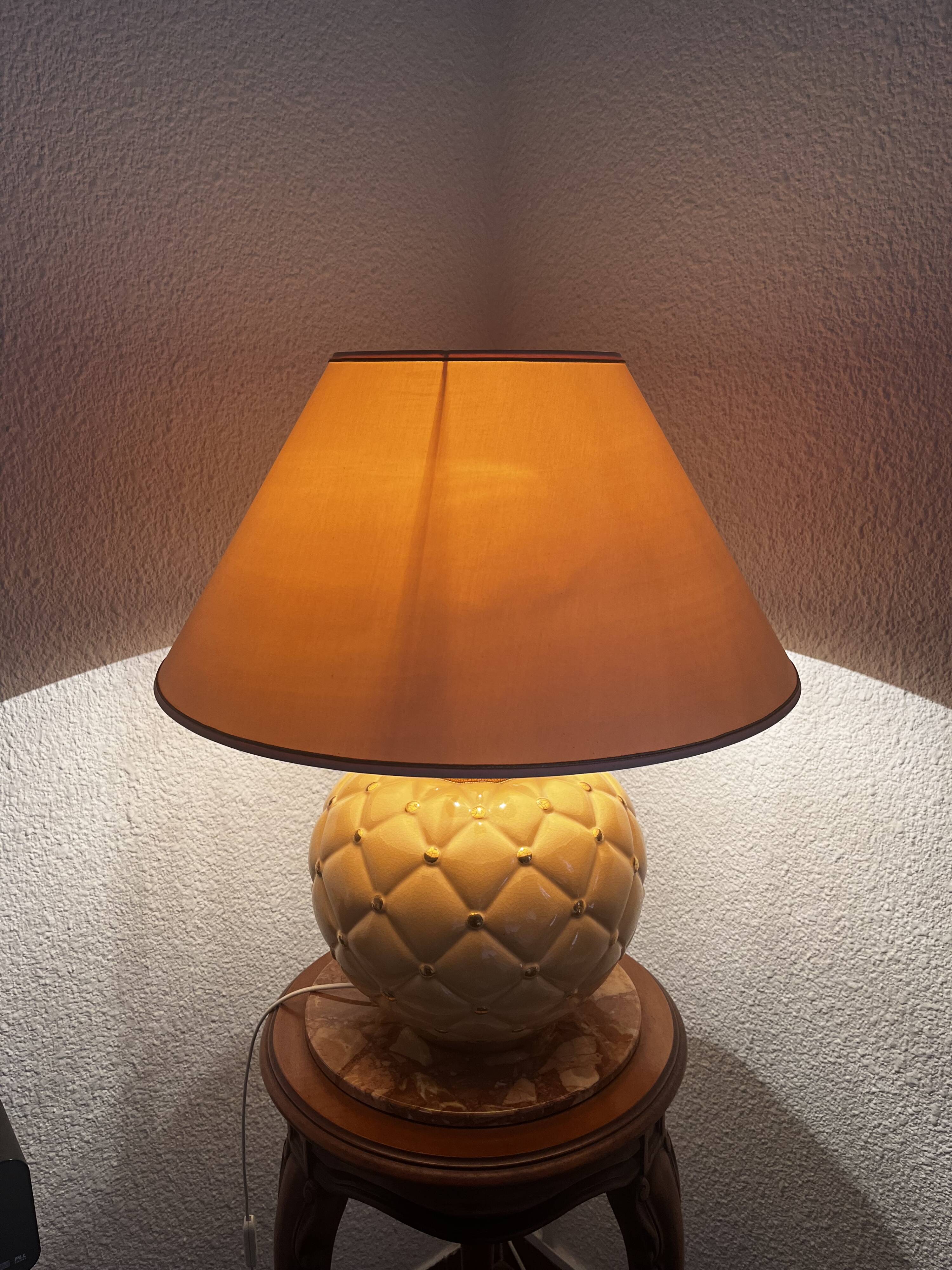Vintage table lamp KOSTKA - Capiton model - Made in France