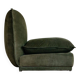 Vintage suede leather armchair, Italy, 1970s