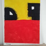 Signed abstract painting