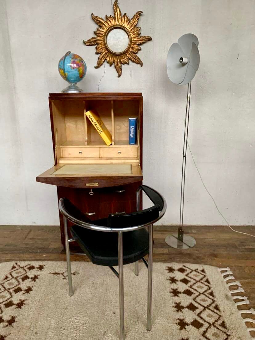 Bureau secrétaire art déco en palissandre