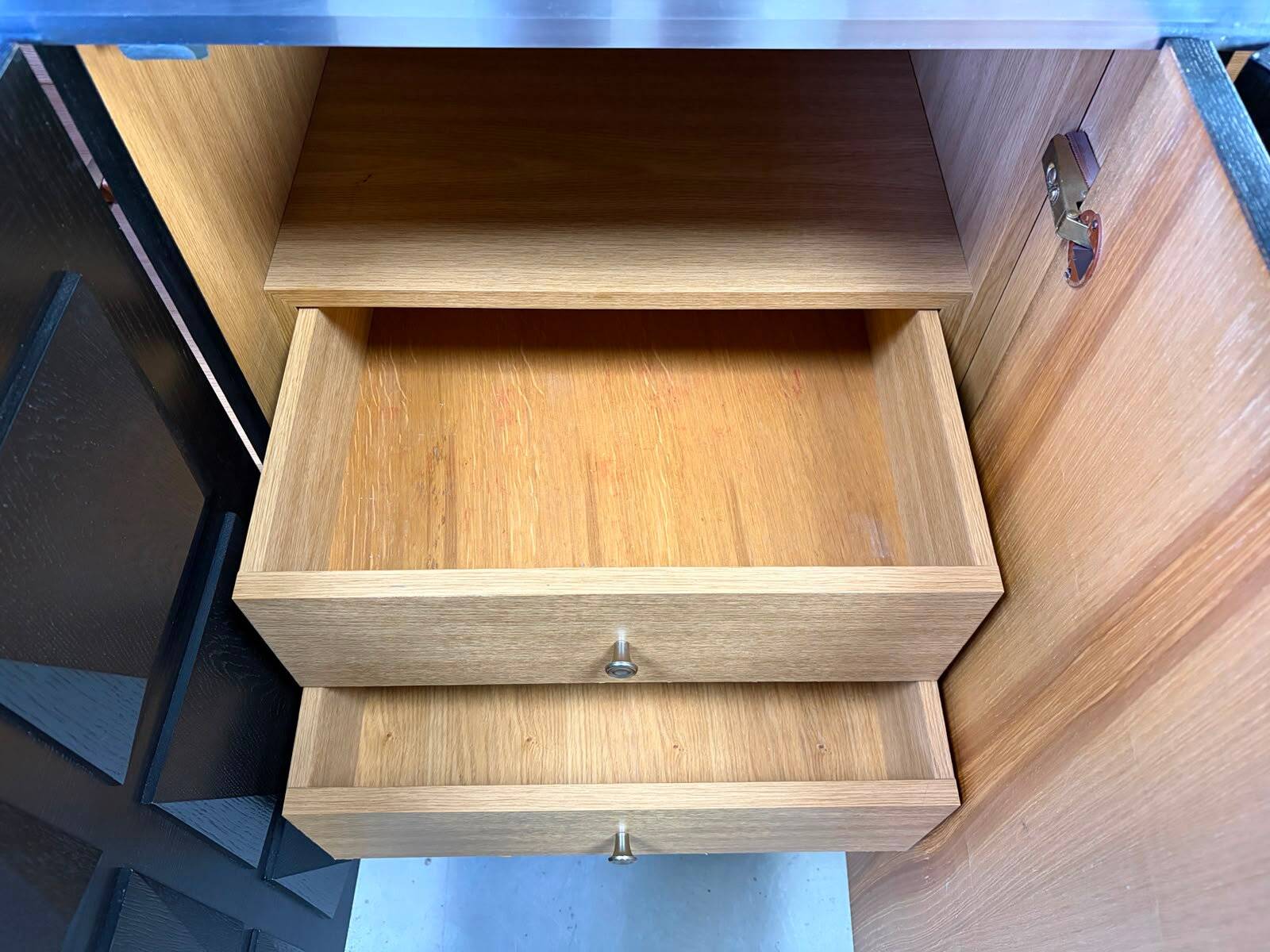 Vintage brutalist credenza, 1970s